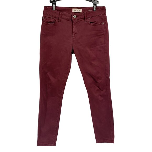 DL1961 Margaux Instasculpt Ankle Skinny Jeans in Mulberry‎ Size 28 - Picture 1 of 9
